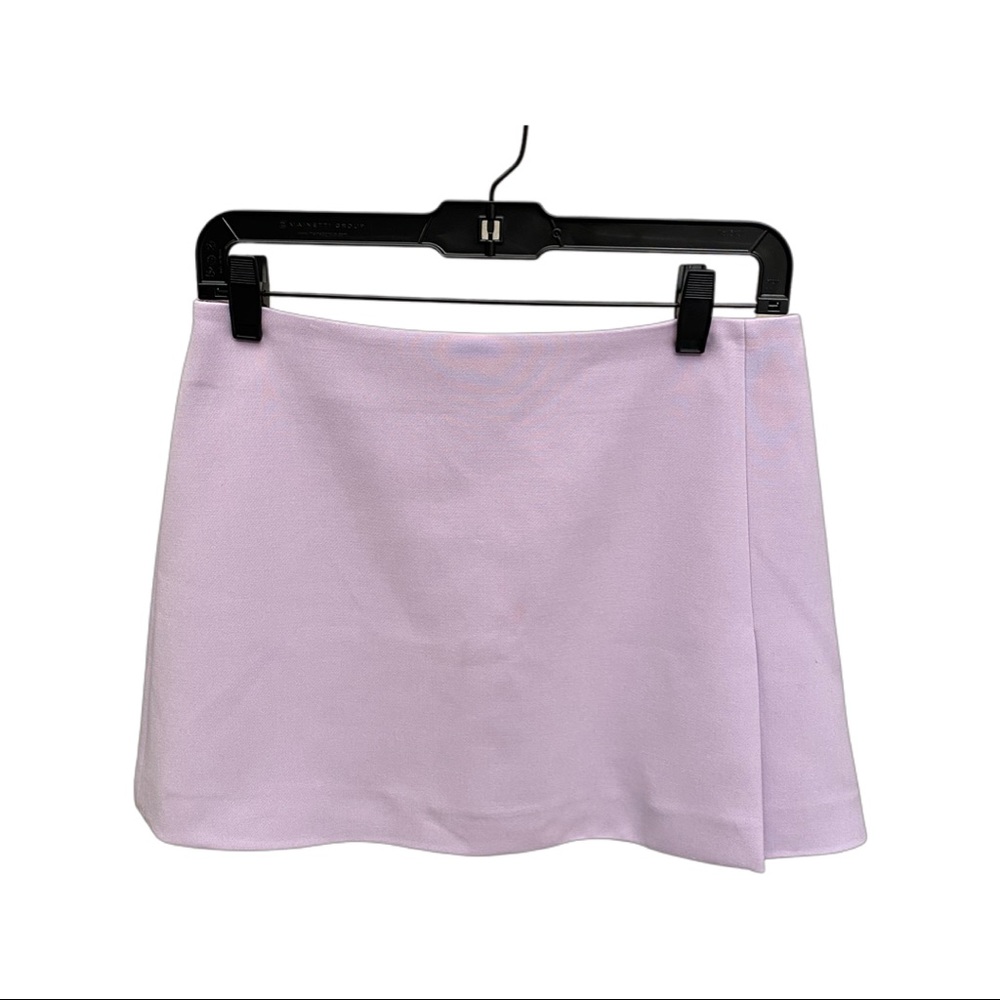 Alice + Olivia Sherilyn Wrap Buttoned Skirt Lavender